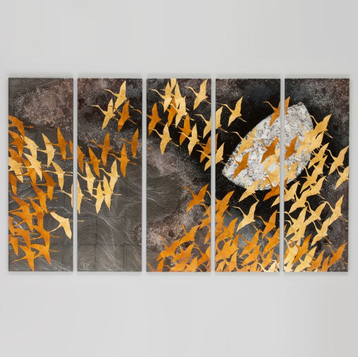 Art Panel – Senbazuru by Matazo Kayama (Set of 5 Panels)