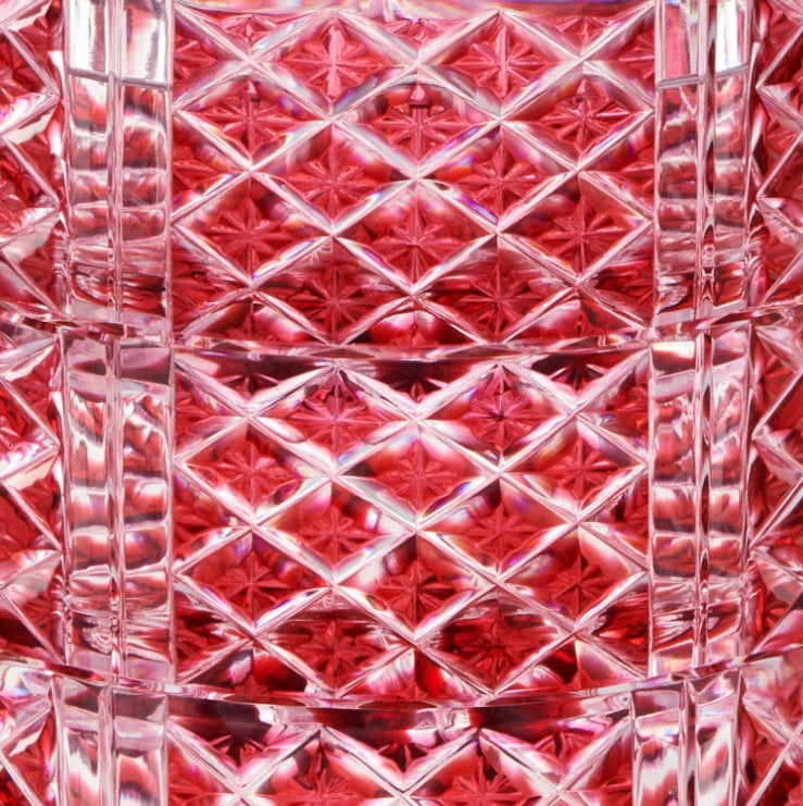 Three-Tier Lidded Vessel | Ruby Red