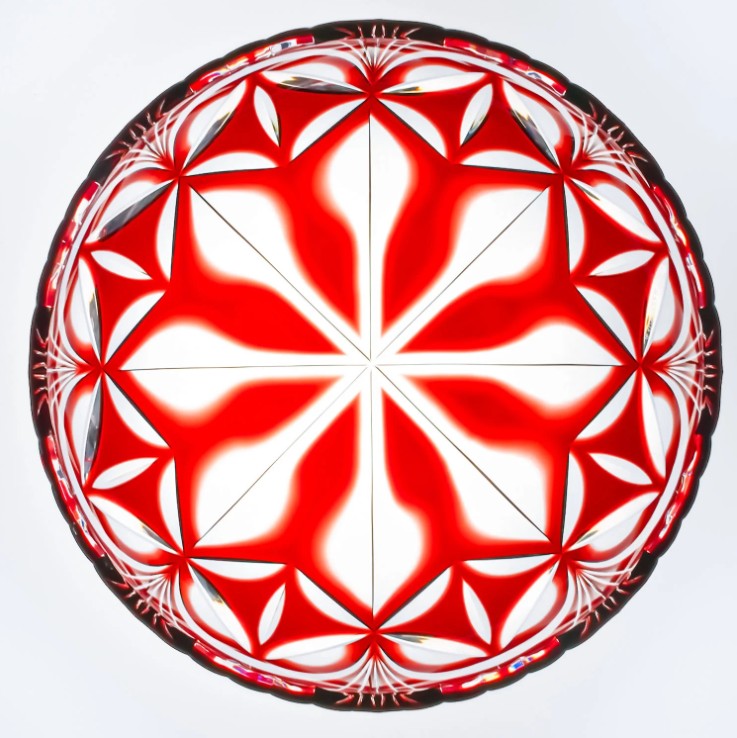 Large Chrysanthemum Plate cut61