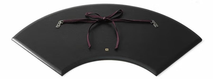 Fan-Shaped Maki-e Lacquer Art Panel | Kakitsubata (Japanese Iris)
