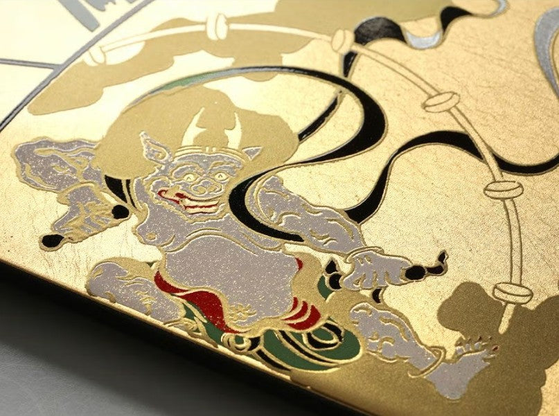 Fan-Shaped Maki-e Lacquer Art Panel | Rinpa Masterpieces