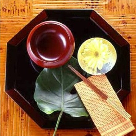 Octagonal Tray – Byakudan Lacquer