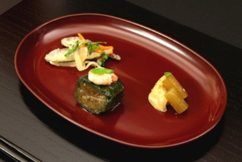 Oval Koban Plate – Kodaishu Lacquer