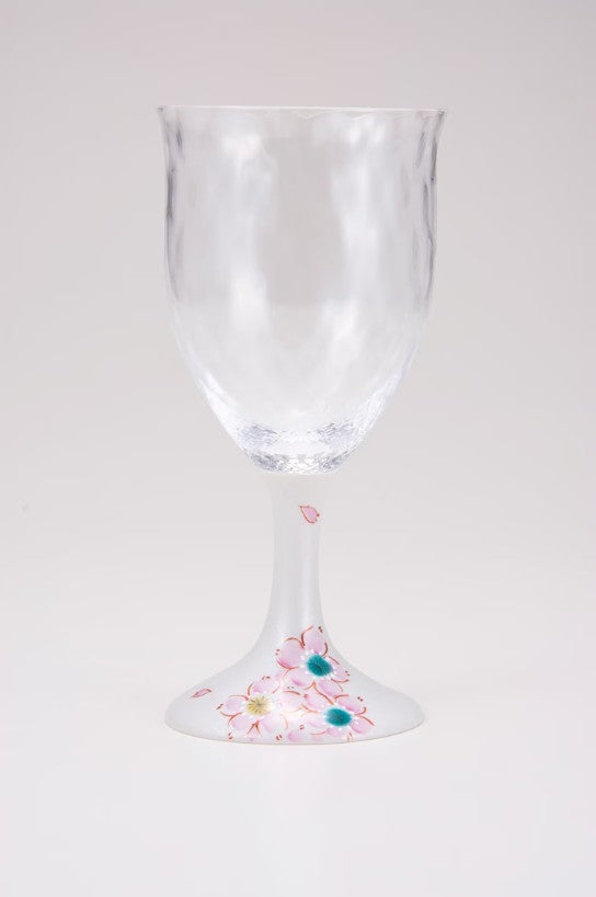 Kutani Glass – Wine Glass (Large) – Floral