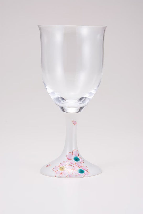 Kutani Glass – Wine Glass (Large) – Floral