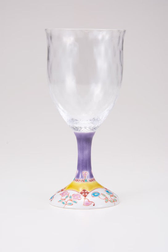 Kutani Glass – Wine Glass (Large) – Floral