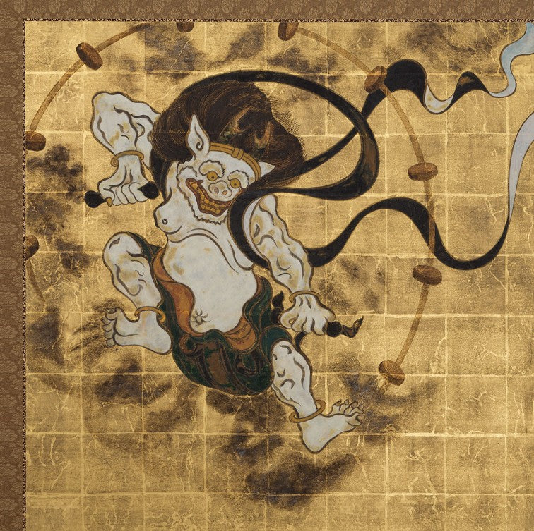 Fujin and Raijin Folding Screen (Pair)