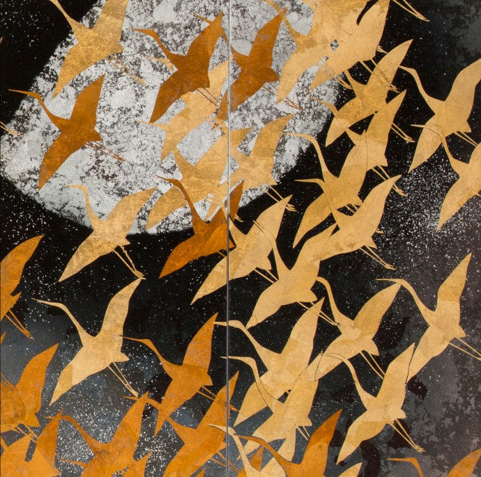 Art Panel – Senbazuru by Matazo Kayama (Set of 5 Panels)