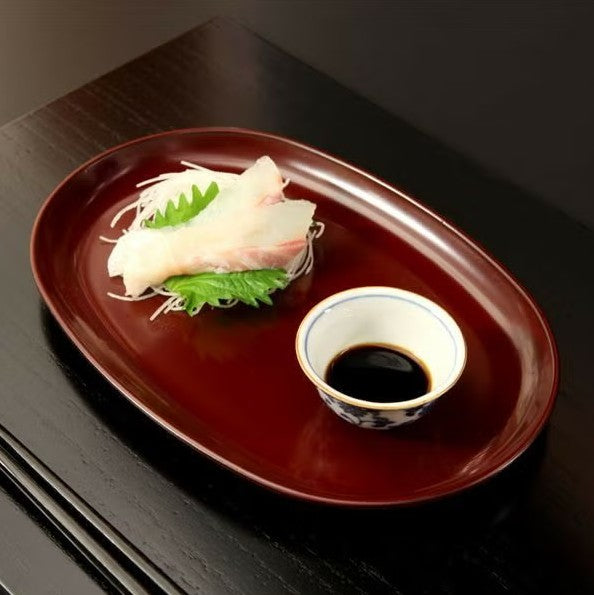 Oval Koban Plate – Kodaishu Lacquer