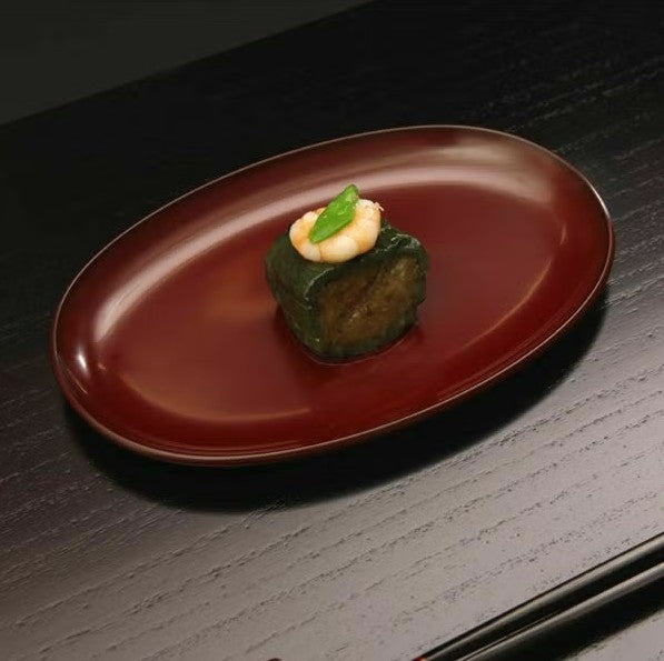 Oval Koban Plate – Kodaishu Lacquer