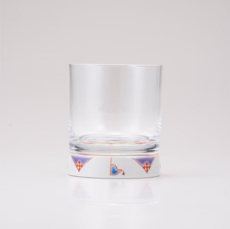 Kutani Glass – Rock Glass – Floral