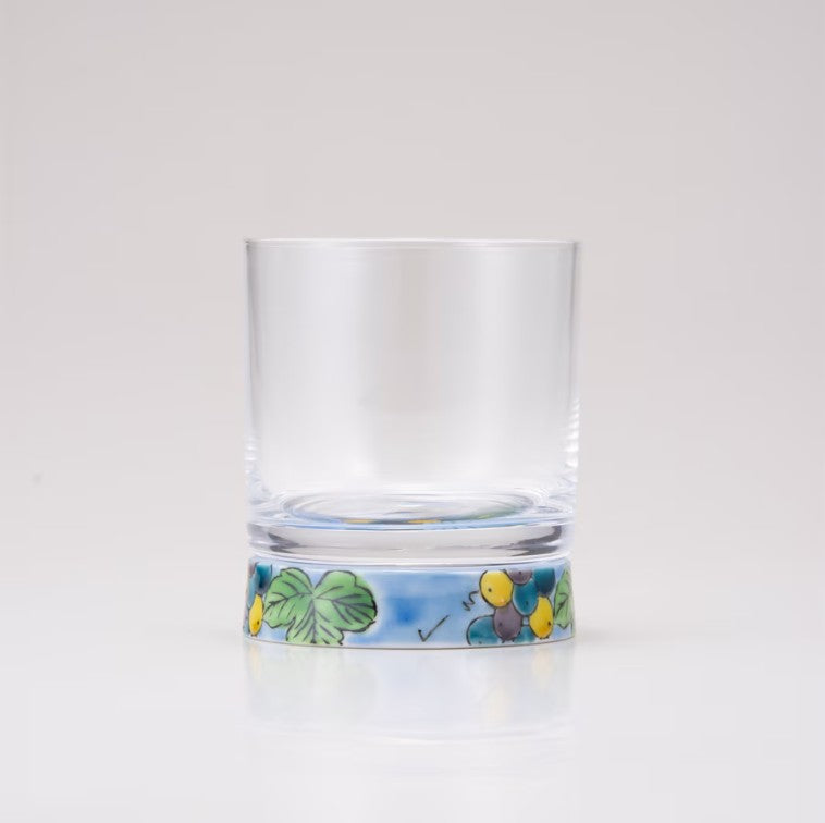 Kutani Glass – Rock Glass – Floral